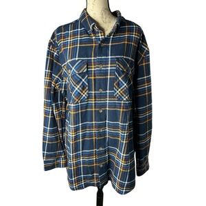 Men's XL Duluth Untucked Relaxed Fit Heavyweight Long Sleeve Plaid Flannel Shirt